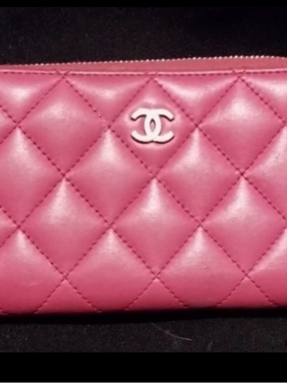 CHANEL Quilted Clutch in Rose Pink with Gold CC stunning piece very soft pink - Picture 4 of 9